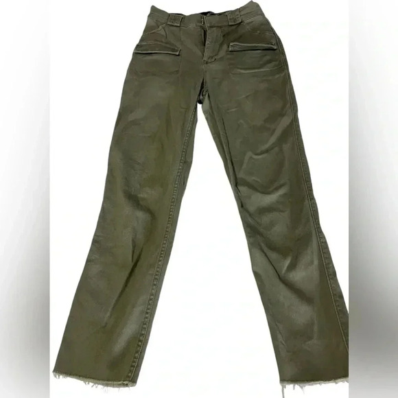 Hollister Pants - Hollister ultra high rise mom pant XS green Y2K teen fashion pants elastic waist